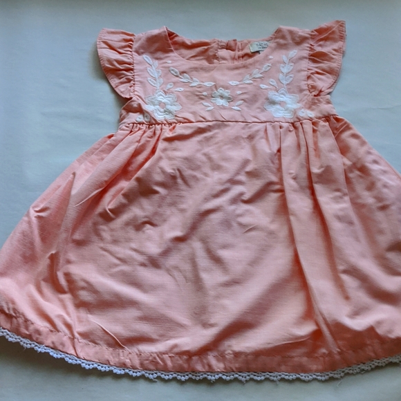 🌸 18 months, Rachel Zoe, Designer peach dreamsicle dress - Picture 1 of 5